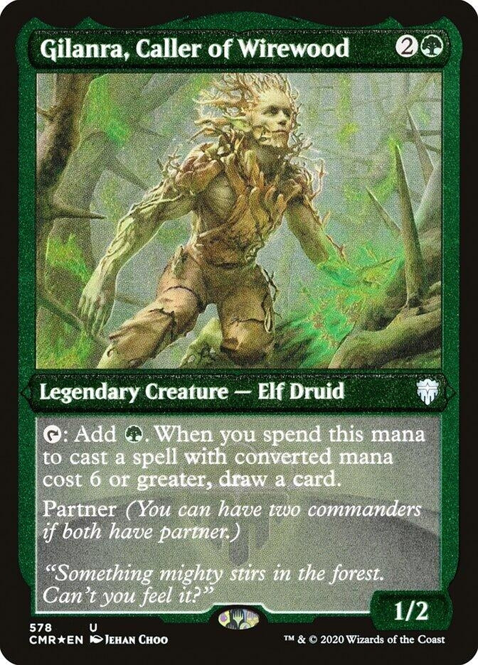 Gilanra, Caller of Wirewood (Foil Etched) (578) (Commander Legends)