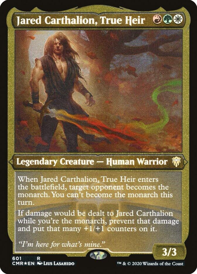 Jared Carthalion, True Heir (Foil Etched) (601) (Commander Legends)