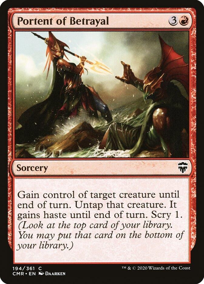 Image for Portent of Betrayal (194) (Commander Legends) - Magic: The Gathering