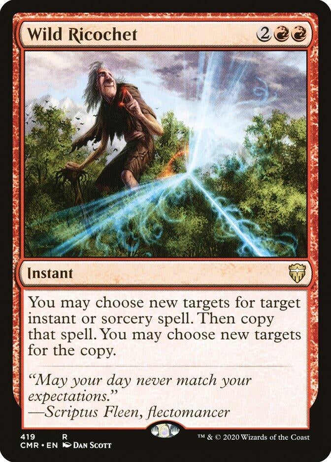 Image for Wild Ricochet (419) (Commander Legends) - Magic: The Gathering