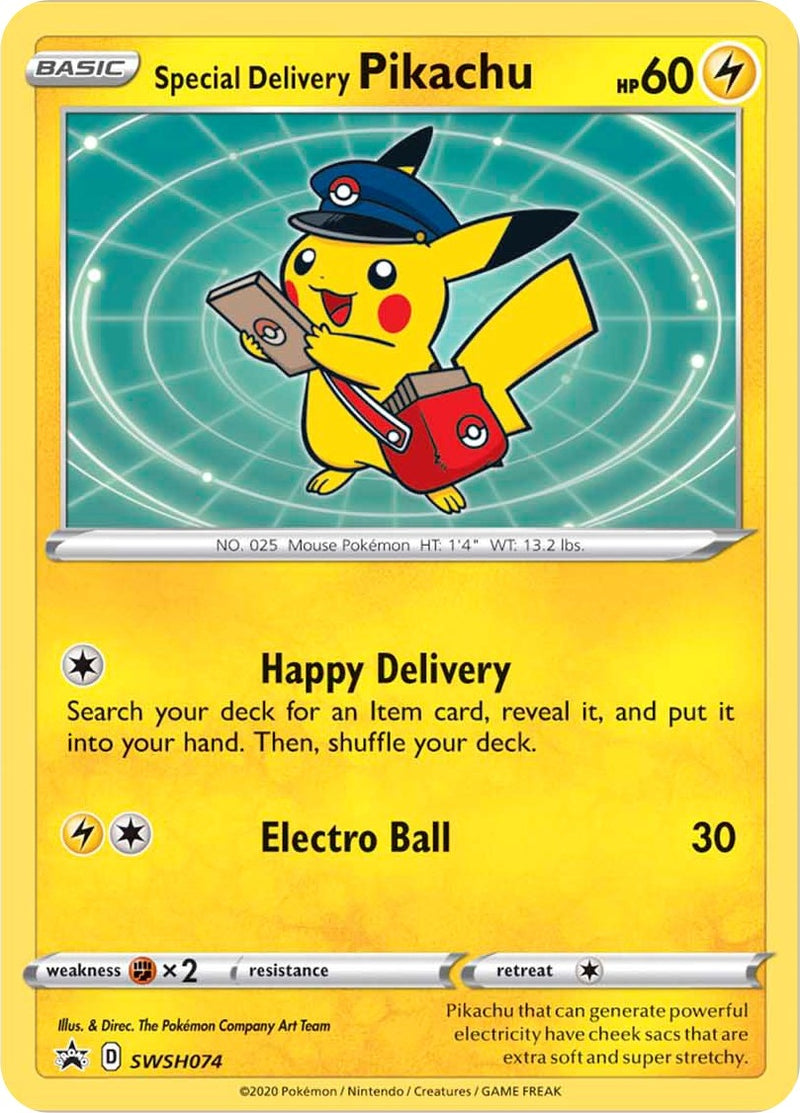 Image for Special Delivery Pikachu - SWSH074 (SWSH074) (SWSH: Sword & Shield Promo Cards) - Pokemon
