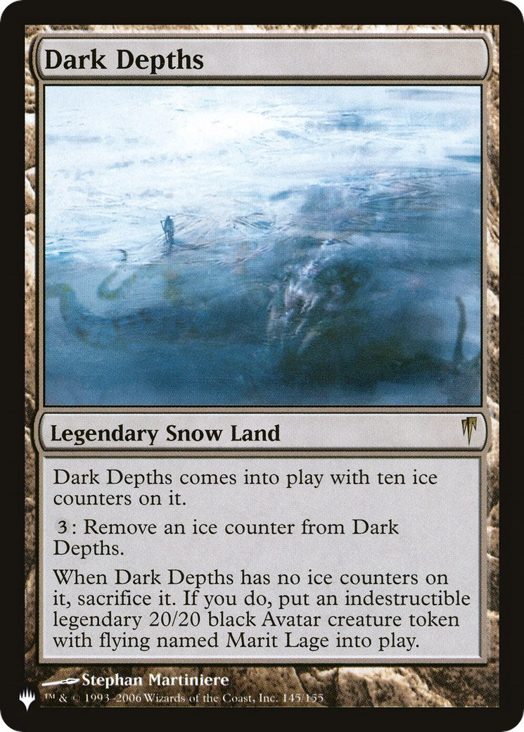Dark Depths (145/155) (The List Reprints)