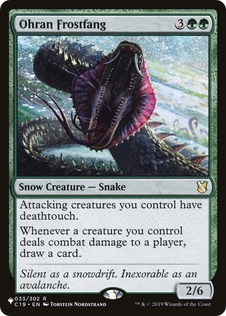 Ohran Frostfang (033/302) (The List Reprints)