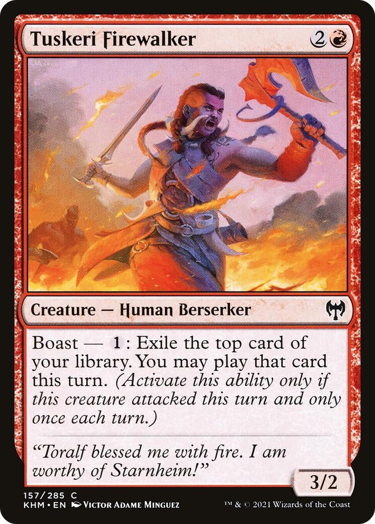 Image for Tuskeri Firewalker (157) - Magic: The Gathering
