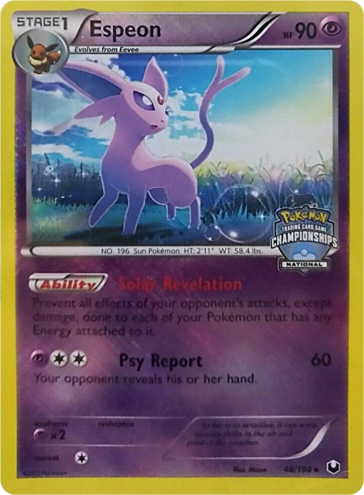 Image for Espeon - 48/108 (National Championships) (048/108) (League & Championship Cards) - Pokemon