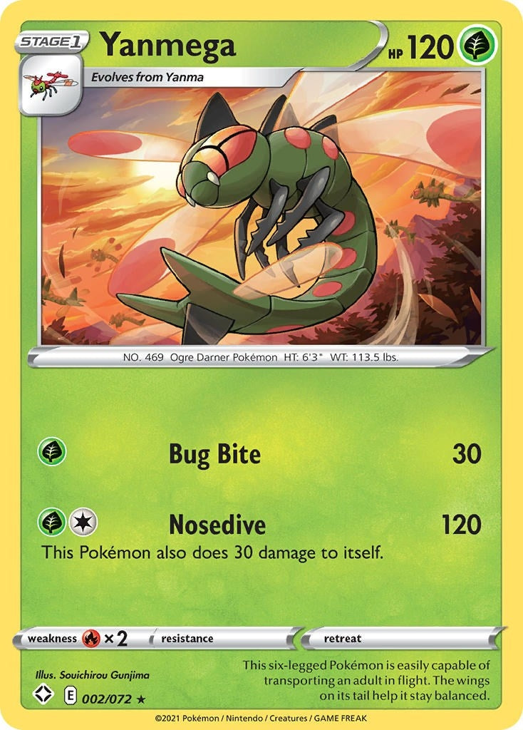 Image for Yanmega (002/072) (Shining Fates) - Pokemon