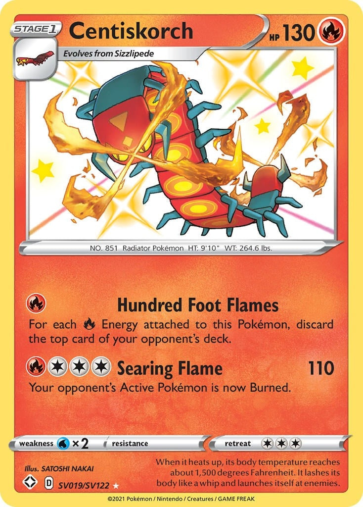 Image for Centiskorch (SV019/SV122) (Shining Fates: Shiny Vault) - Pokemon