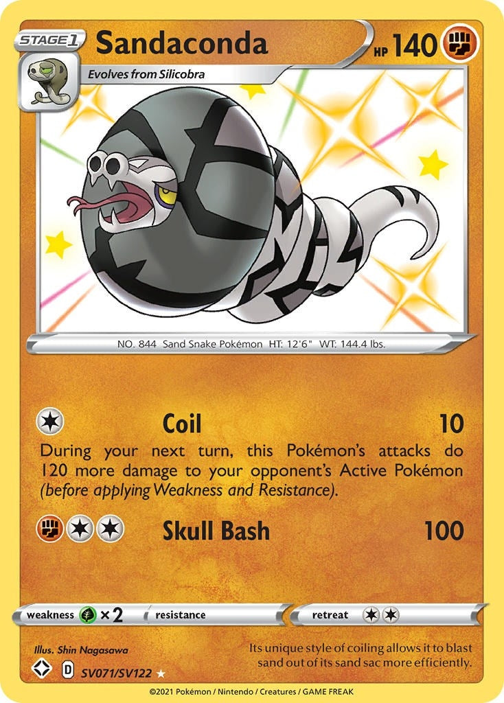 Image for Sandaconda (SV071/SV122) (Shining Fates: Shiny Vault) - Pokemon