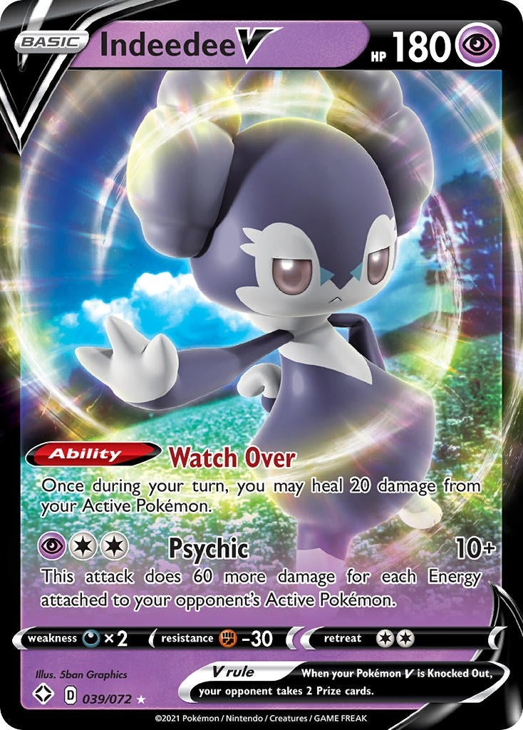 Image for Indeedee V (039/072) (Shining Fates) - Pokemon