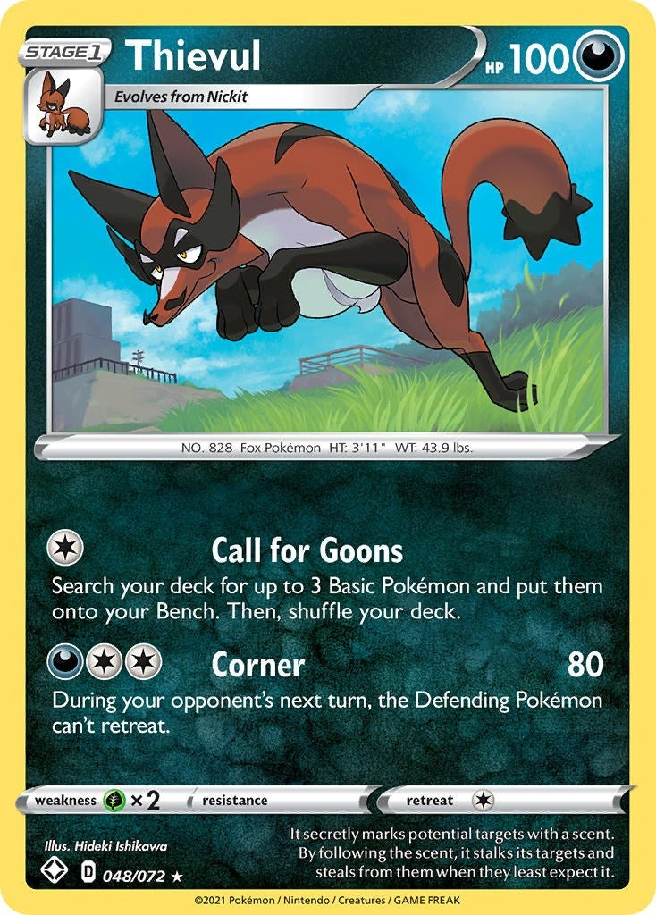 Image for Thievul (048/072) (Shining Fates) - Pokemon