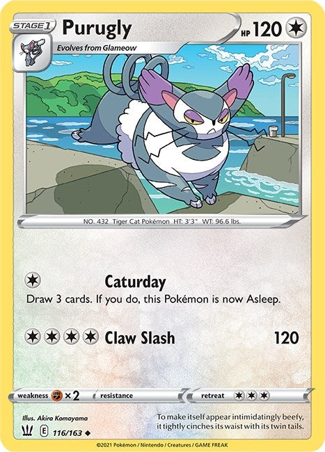 Image for Purugly (116/163) (SWSH05: Battle Styles) - Pokemon