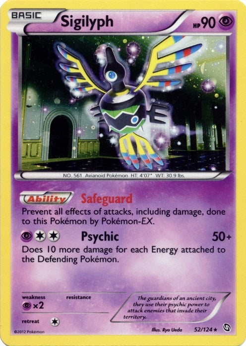 Image for Sigilyph - 52/124 (Cosmos Holo) (052/124) (Blister Exclusives) - Pokemon