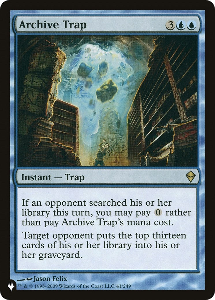 Archive Trap (41/249) (The List Reprints)