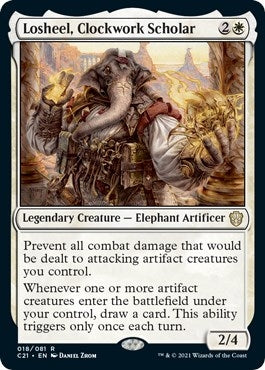 Losheel, Clockwork Scholar (18) (Commander 2021)