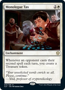 Monologue Tax (19) (Commander 2021)
