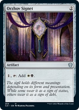 Image for Orzhov Signet (254) (Commander 2021) - Magic: The Gathering
