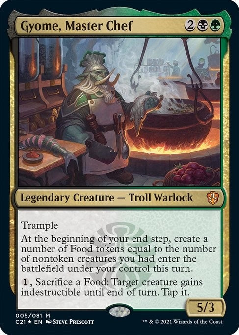 Gyome, Master Chef (5) (Commander 2021)