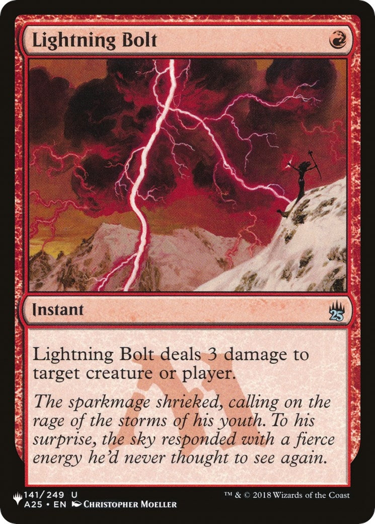 Lightning Bolt (A25) (141/249) (The List Reprints)