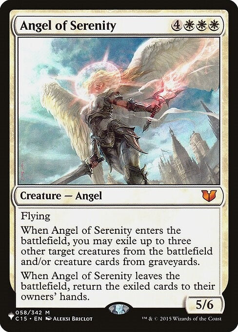 Angel of Serenity (C15) (058/342) (The List Reprints)