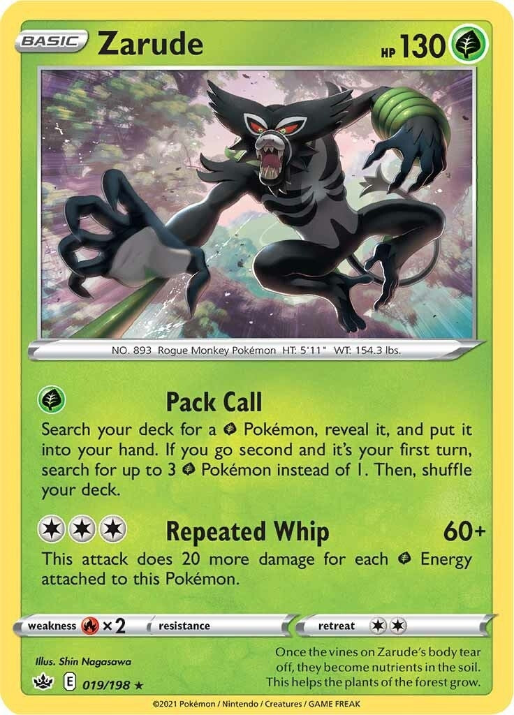 Image for Zarude (019/198) (SWSH06: Chilling Reign) - Pokemon