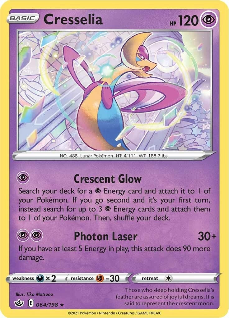 Image for Cresselia (064/198) (SWSH06: Chilling Reign) - Pokemon