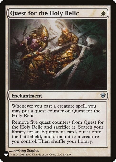 Quest for the Holy Relic (33/249) (The List Reprints)