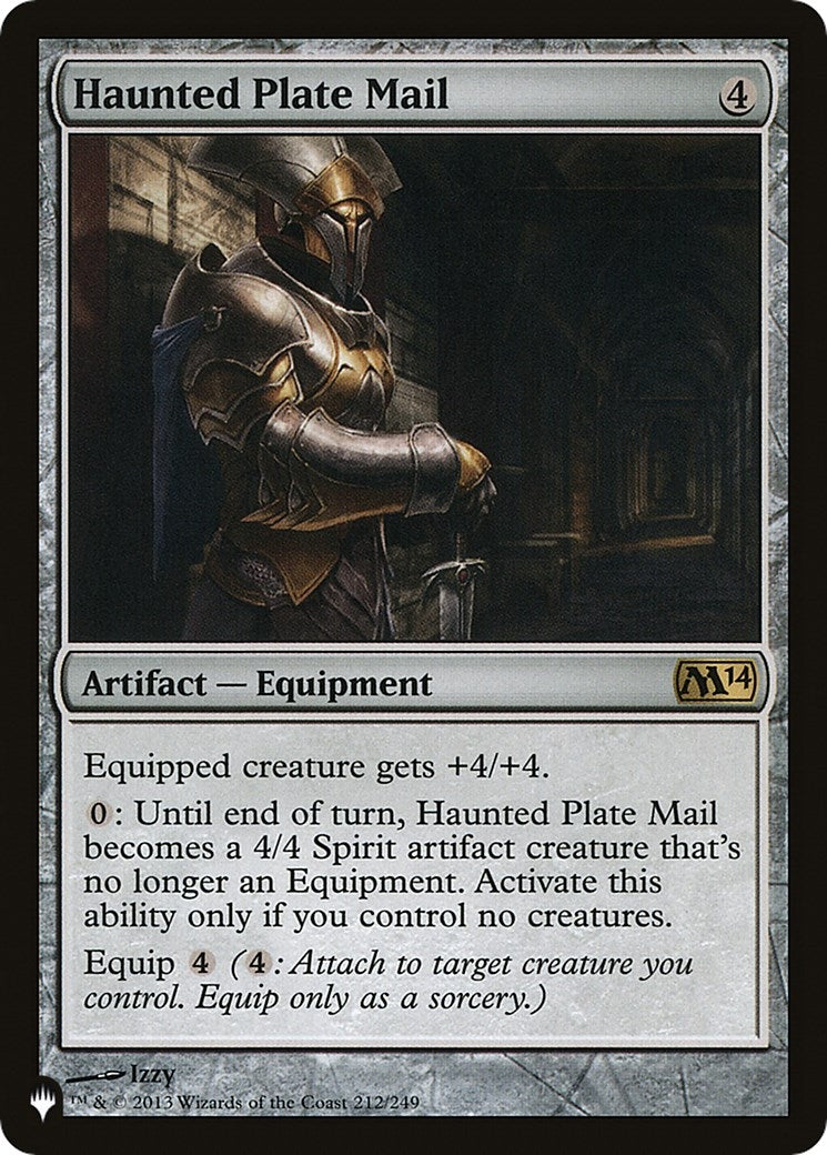 Haunted Plate Mail (212/249) (The List Reprints)