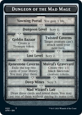 Dungeon of the Mad Mage // Lost Mine of Phandelver Double-Sided Token (20 // 21) (Adventures in the Forgotten Realms)