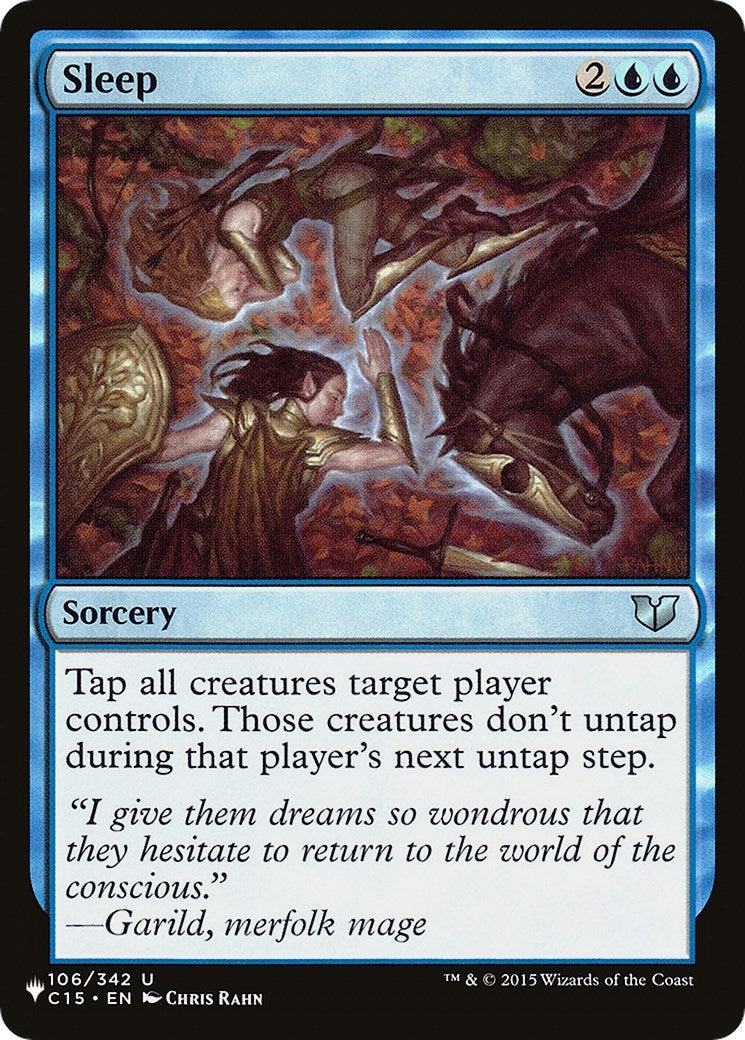 Sleep (C15) (106/342) (The List Reprints)