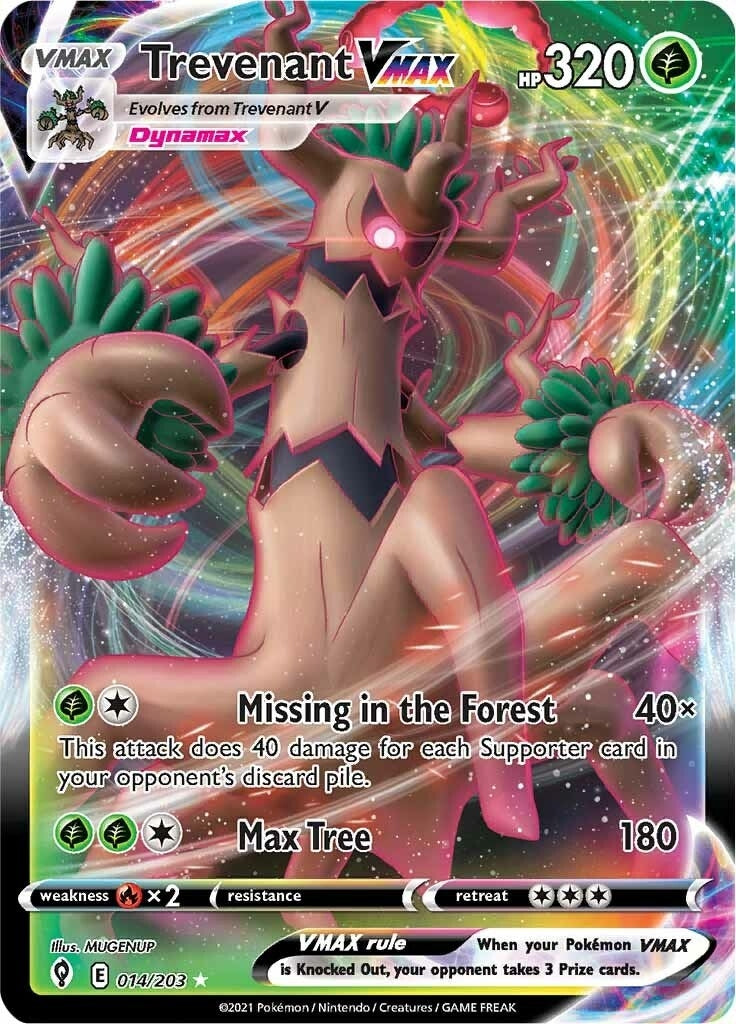 Image for Trevenant VMAX (014/203) (SWSH07: Evolving Skies) - Pokemon