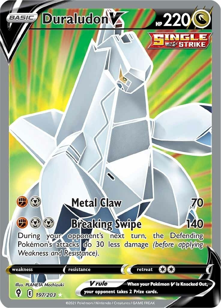 Image for Duraludon V (Full Art) (197/203) (SWSH07: Evolving Skies) - Pokemon