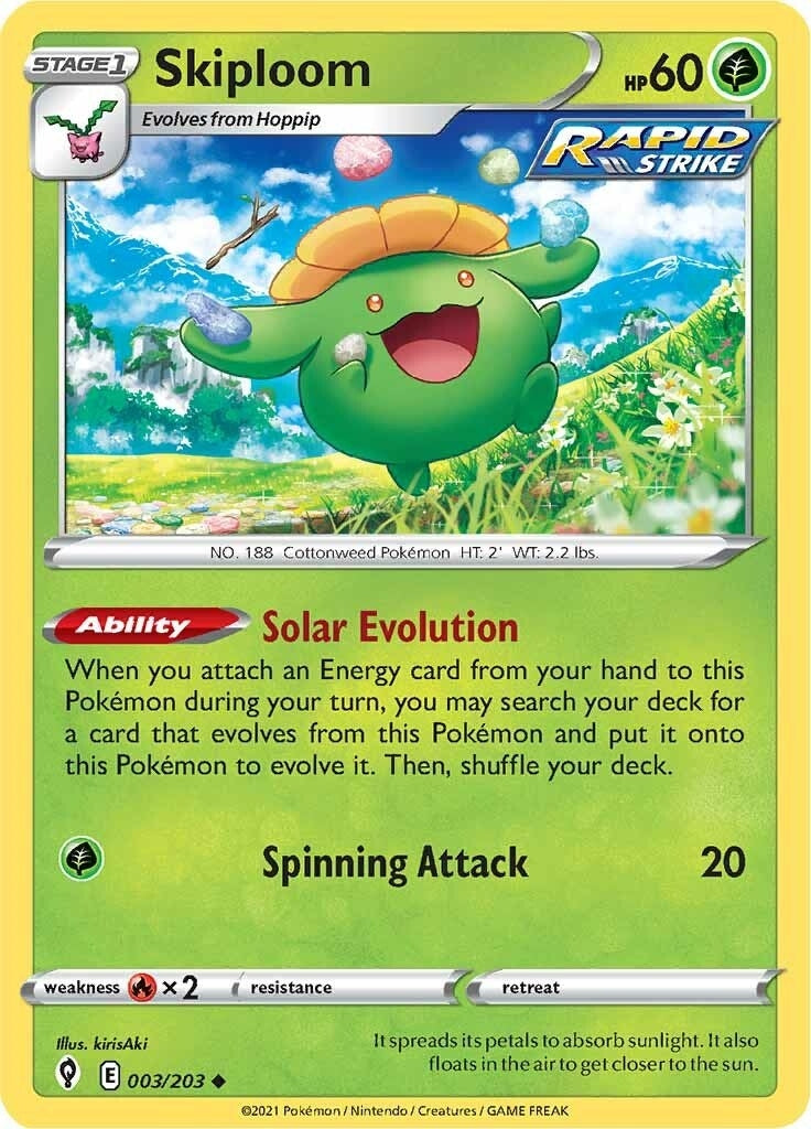 Image for Skiploom (003/203) (SWSH07: Evolving Skies) - Pokemon