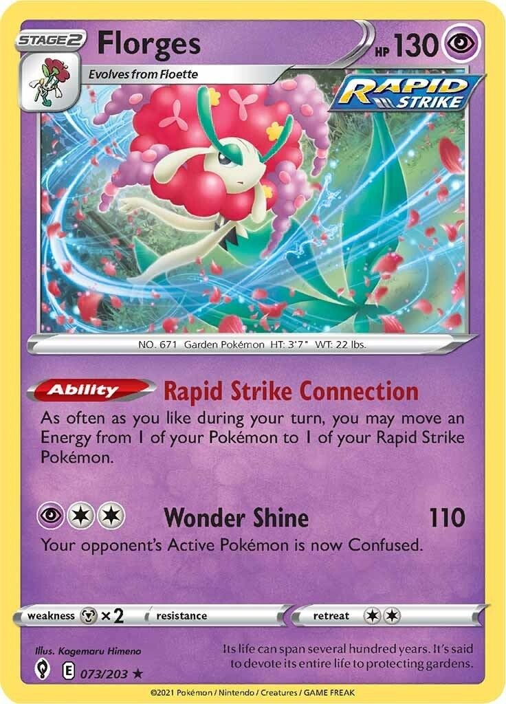 Image for Florges (073/203) (SWSH07: Evolving Skies) - Pokemon