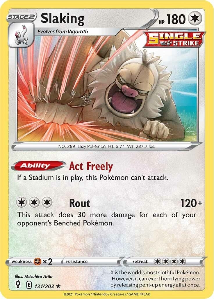 Image for Slaking (131/203) (SWSH07: Evolving Skies) - Pokemon