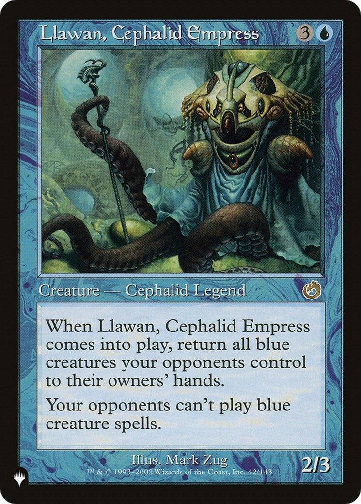Image for Llawan, Cephalid Empress (42/143) (The List Reprints) - Magic: The Gathering