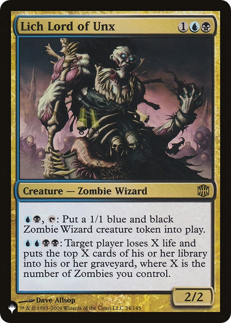 Lich Lord of Unx (24/145) (The List Reprints)