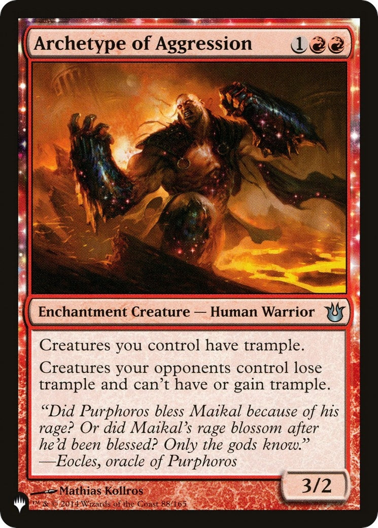 Archetype of Aggression (88/165) (The List Reprints)