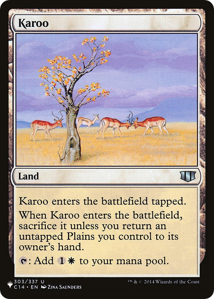 Karoo (C14) (303/337) (The List Reprints)
