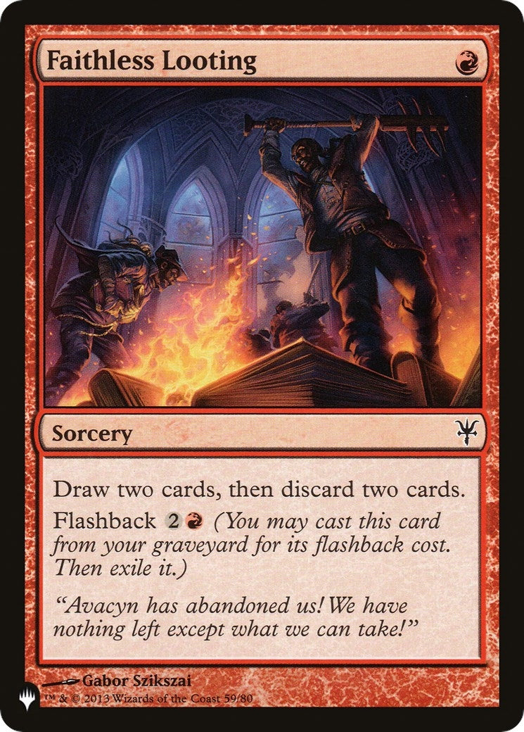 Faithless Looting (DDK) (59/80) (The List Reprints)