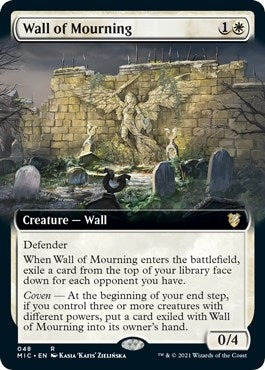 Image for Wall of Mourning (Extended Art) (48) - Magic: The Gathering
