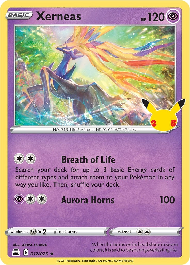 Image for Xerneas (012/025) (Celebrations) - Pokemon