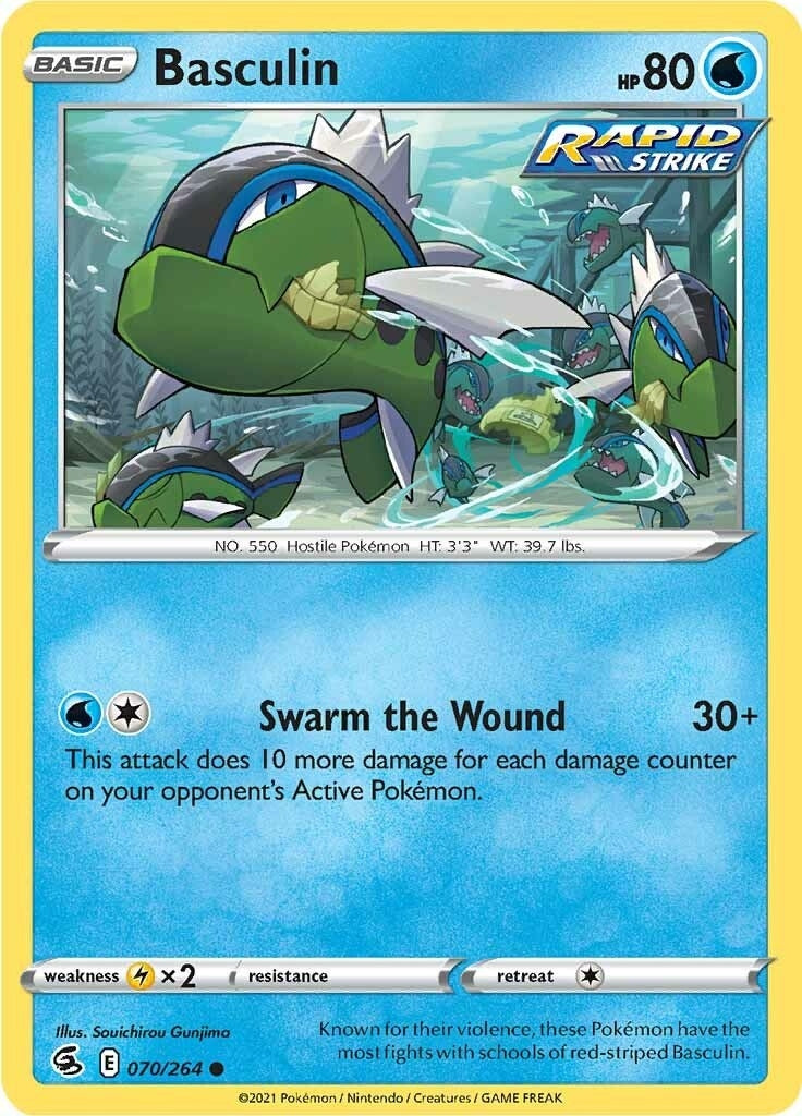 Image for Basculin (070/264) (SWSH08: Fusion Strike) - Pokemon