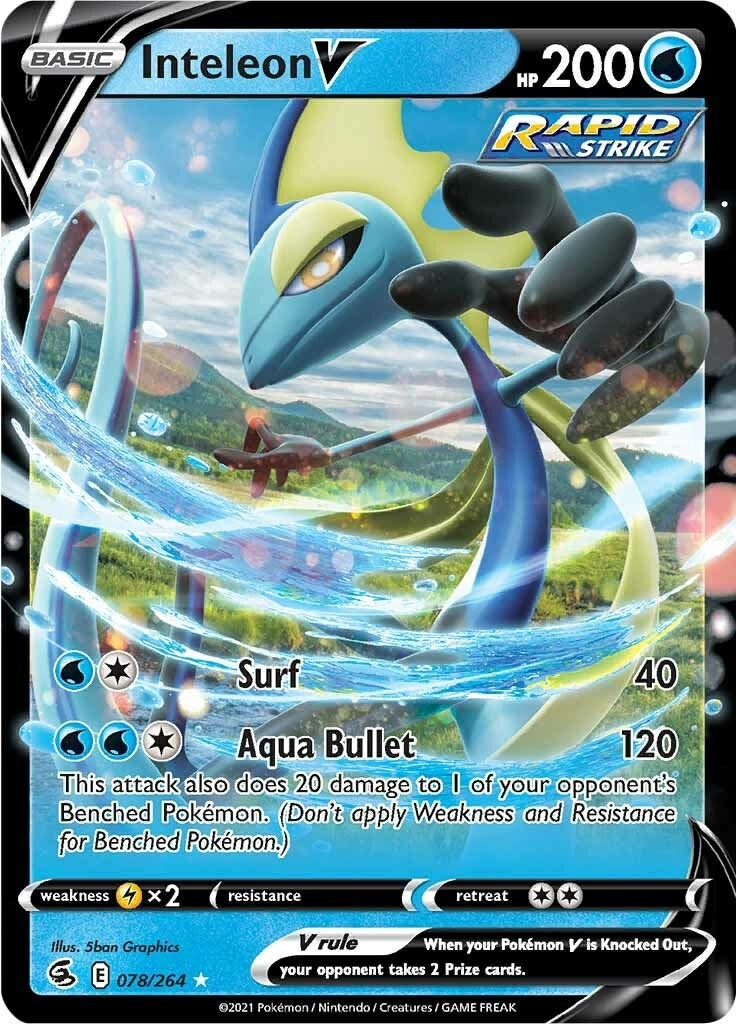 Image for Inteleon V (078/264) (SWSH08: Fusion Strike) - Pokemon