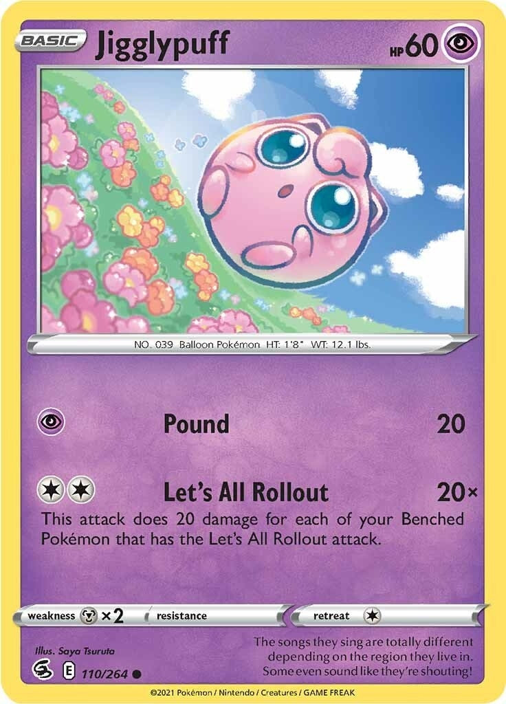 Image for Jigglypuff (110/264) (SWSH08: Fusion Strike) - Pokemon
