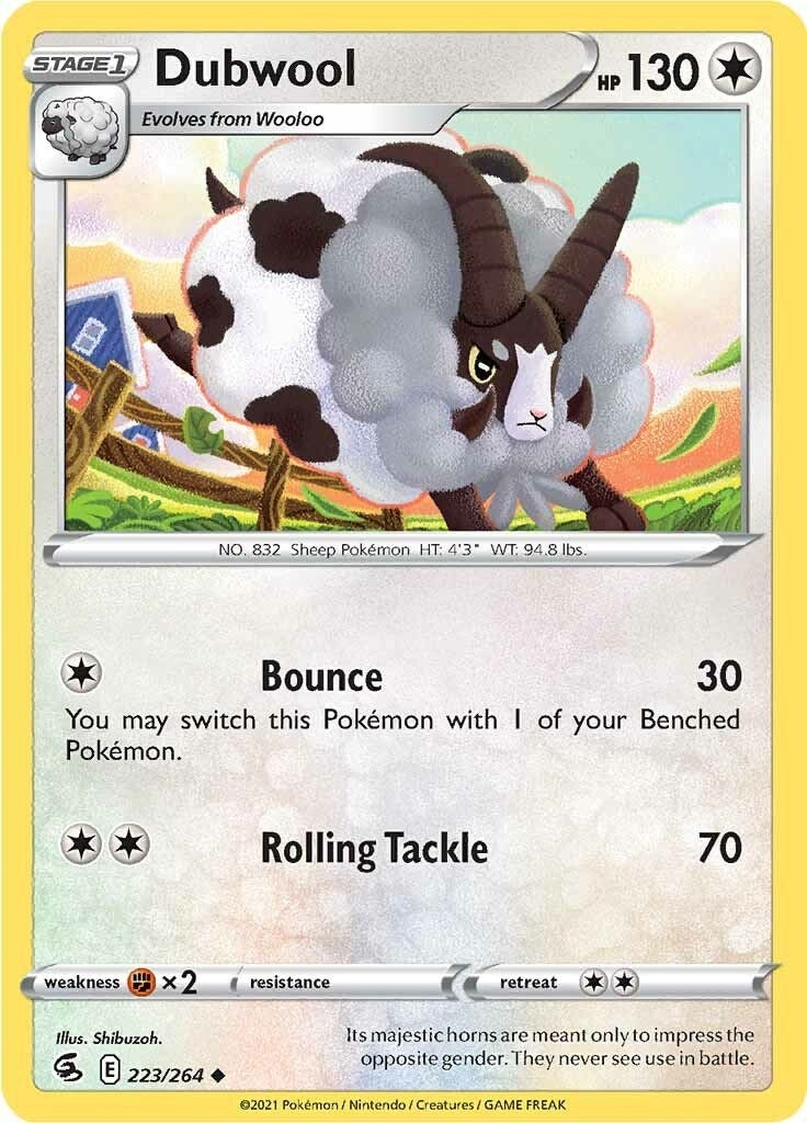 Image for Dubwool (223/264) (SWSH08: Fusion Strike) - Pokemon