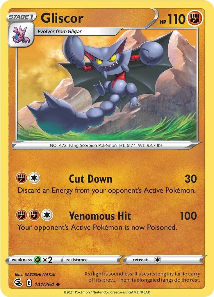 Image for Gliscor (141/264) (SWSH08: Fusion Strike) - Pokemon