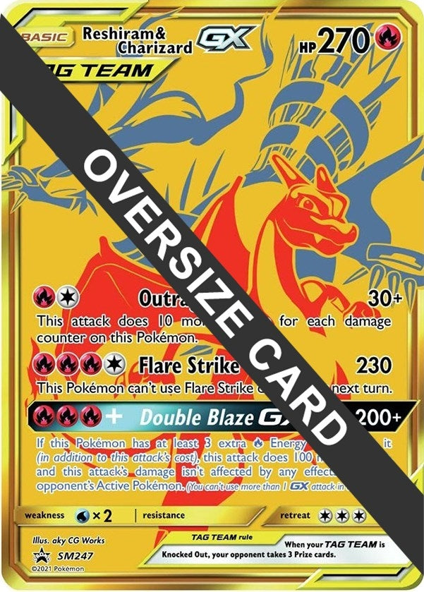 Image for Reshiram & Charizard GX - SM247 (SM247) (Jumbo Cards) - Pokemon