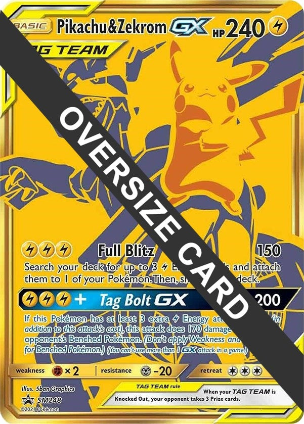 Image for Pikachu & Zekrom GX - SM248 (SM248) (Jumbo Cards) - Pokemon