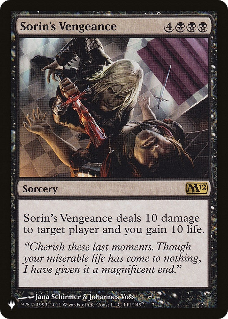 Sorin's Vengeance (111/249) (The List Reprints)