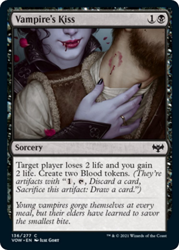 Image for Vampire's Kiss (136) - Magic: The Gathering